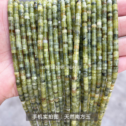2 * 4Mm Jade Crystal Right Angle Disc Loose Beads