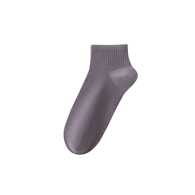 Calcetines tobilleros transpirables de algodón para hombre de primavera-otoño-verano 