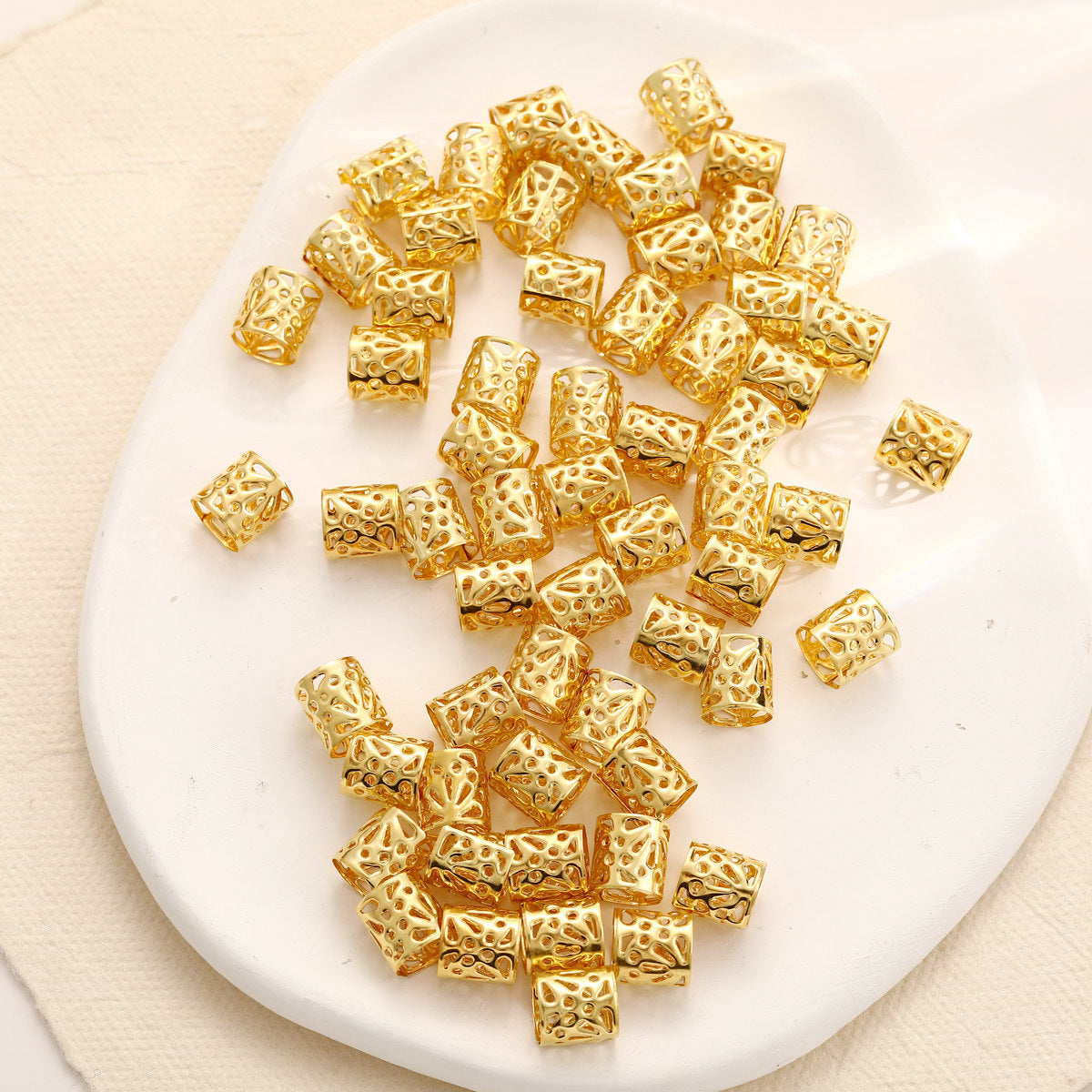 60Pcs Dreadlock Hair Rings