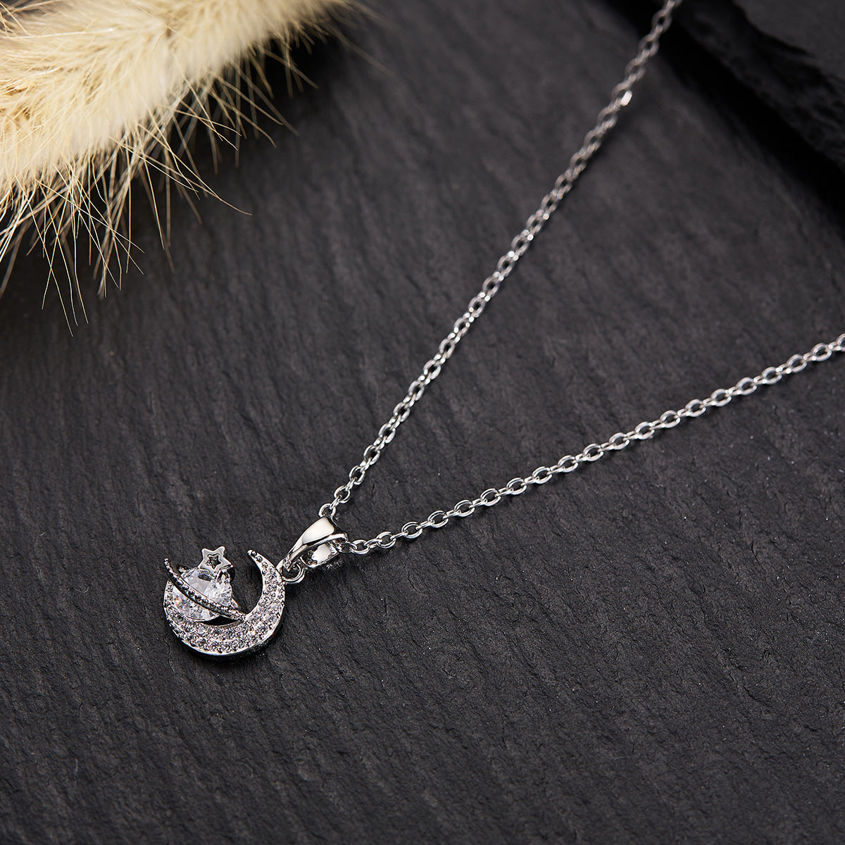 Silver Titanium Steel Necklace Strip