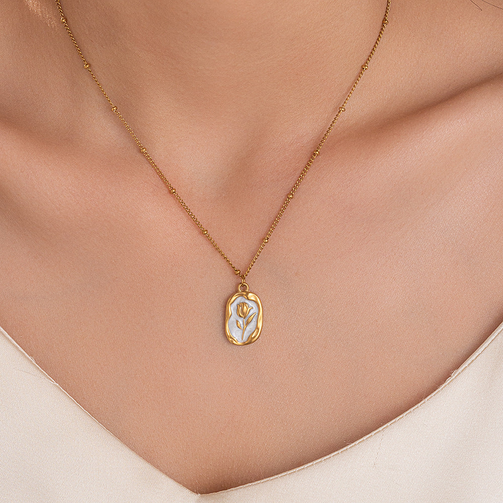 Tulip Flower Necklace