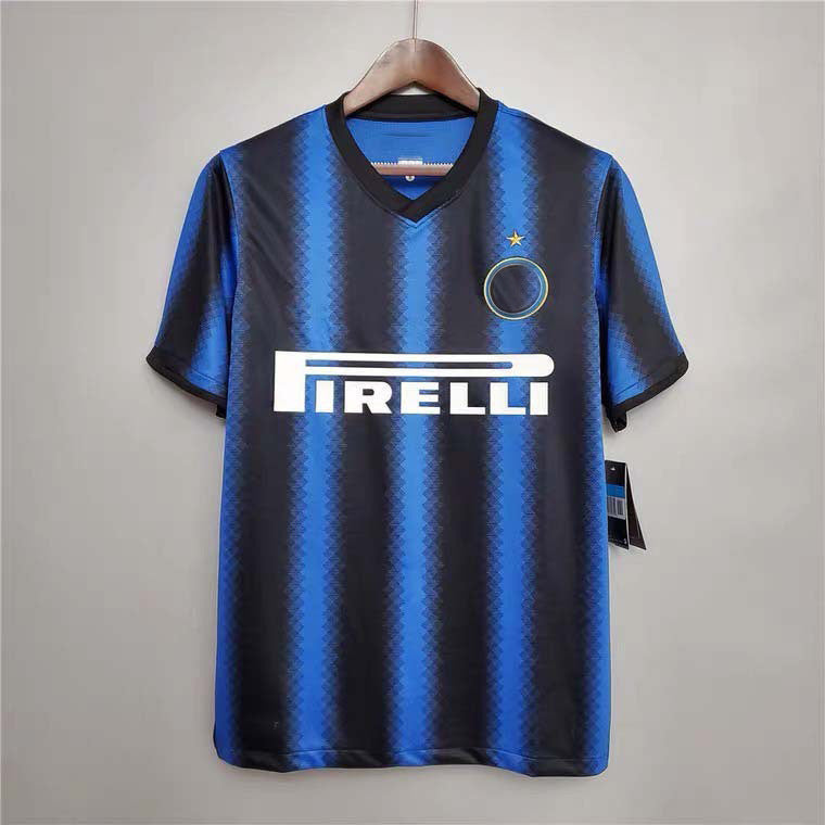 10-11 Inter Retro Milito Zanetti Sneijder Eto'o Nagatomo Camiseta local 