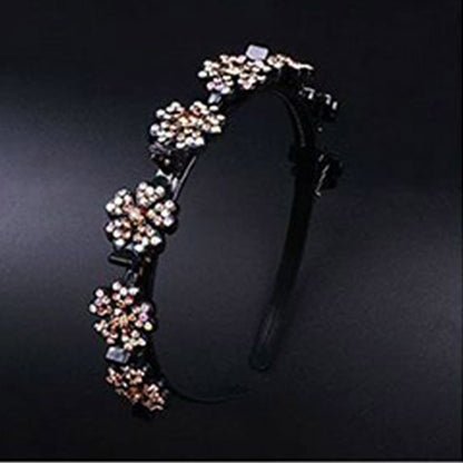 Snowflake rhinestone broken hair headband