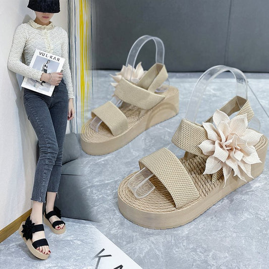 sponge cake butterfly sandals