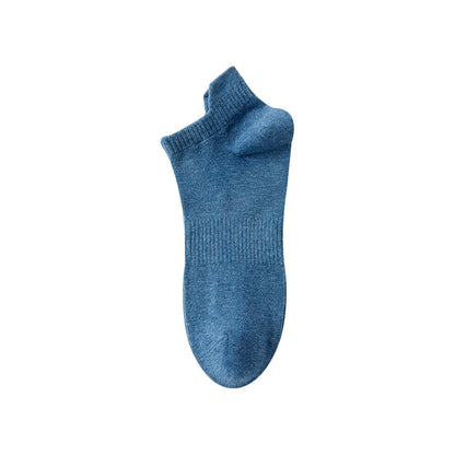 Calcetines tobilleros de algodón transpirables para hombre de primavera y verano 