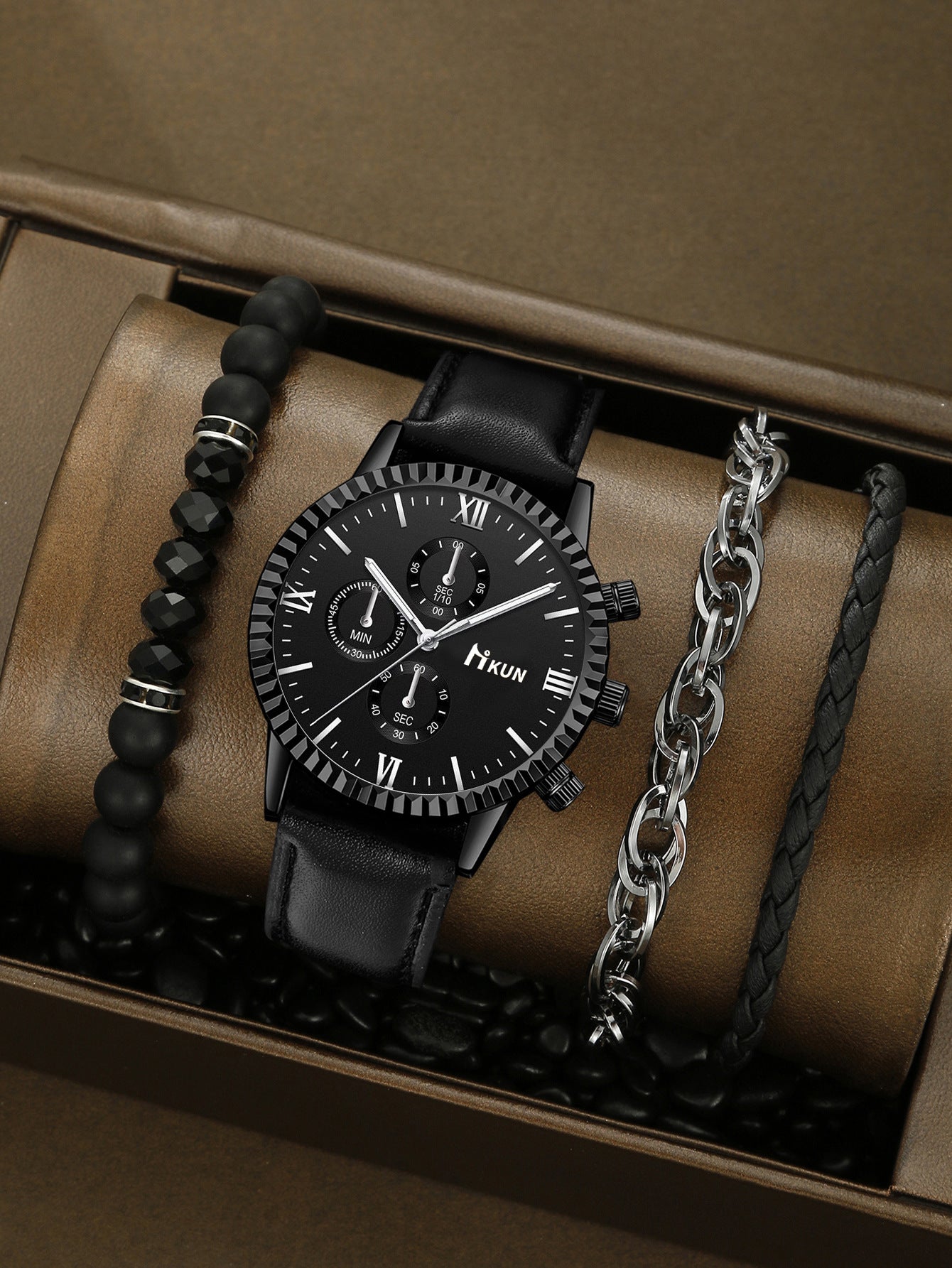 Quartz Watch Business Bracelet Set