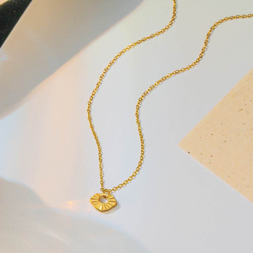 Titanium Steel Cloud Lock Necklace