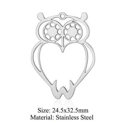 5 pcs/bag wings butterfly titanium steel pendant moth DIY