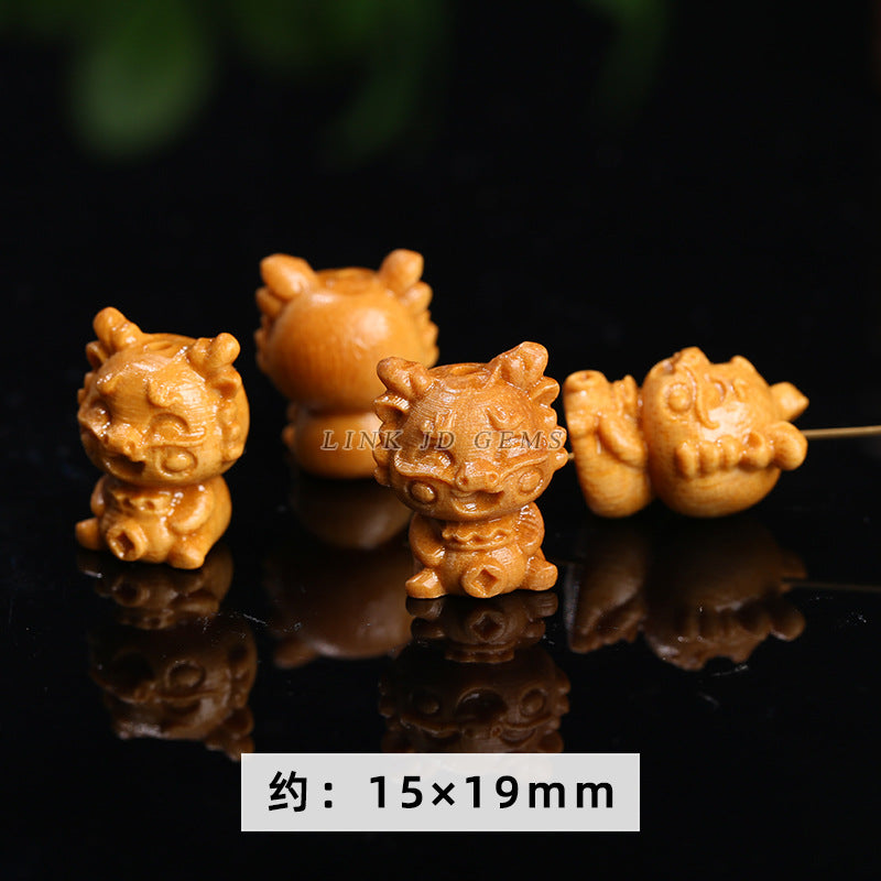 Barbie sandalwood Sanbao Longfu Longyuan Baolong carving accessories