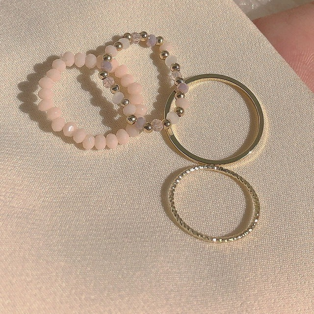 Stackable Four-Piece Ring Set
