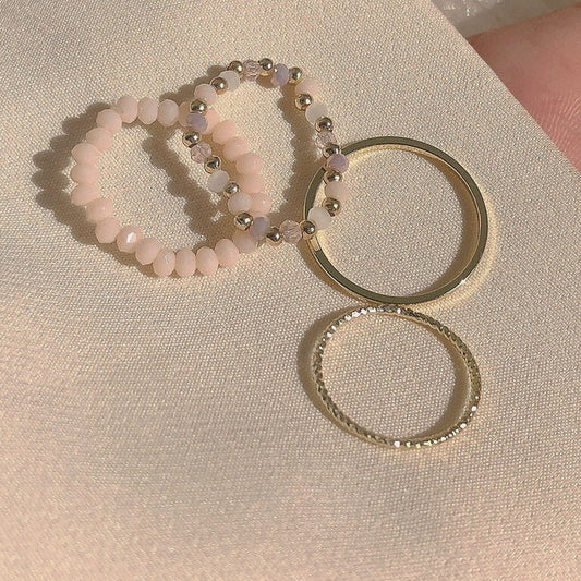 Stackable Four-Piece Ring Set