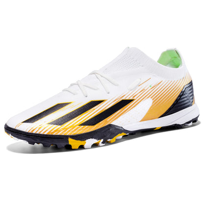 Botas de fútbol para hombre, jóvenes, AG, tacos largos, antideslizantes, duraderas, para entrenamiento 