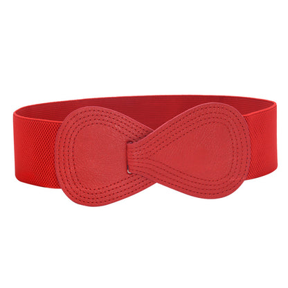 Bow elastic belt ladies