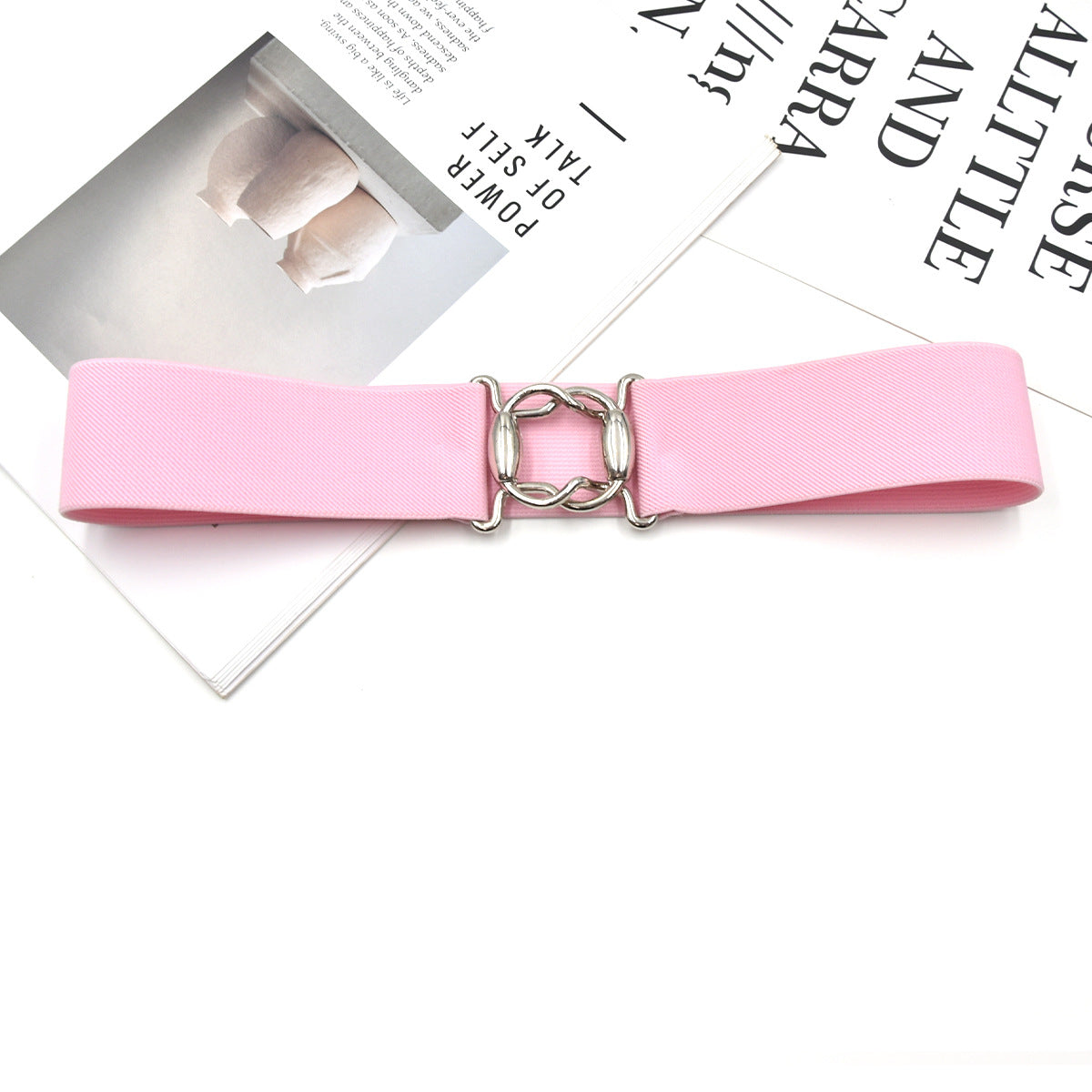 Popular women's belt gold buckle