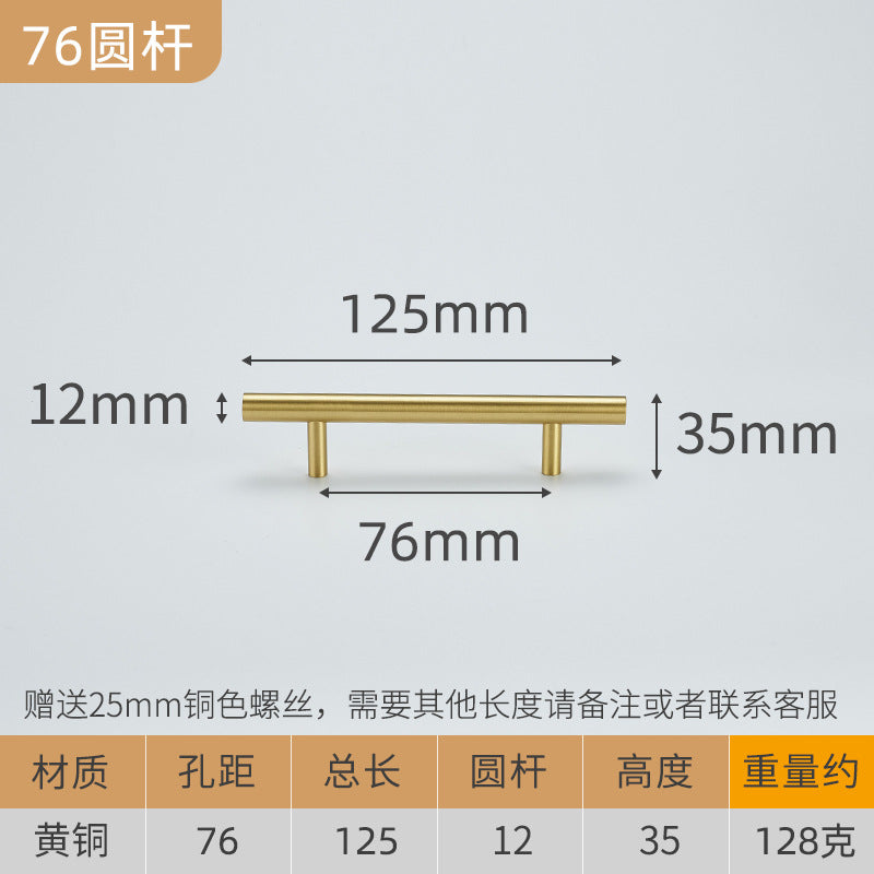 Gold single hole extended handle