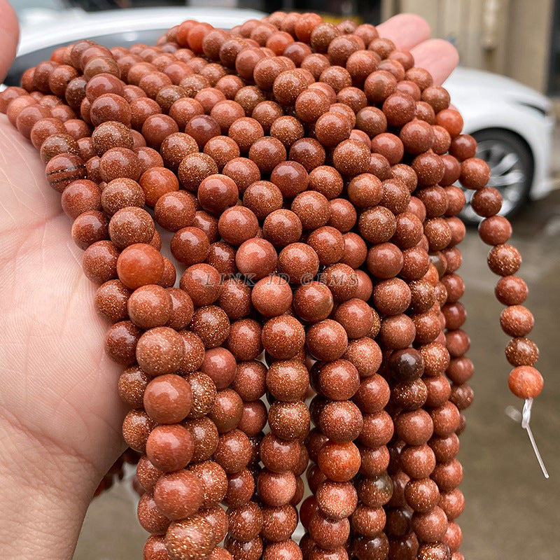 DIY jewelry accessories loose beads, sandstone beads