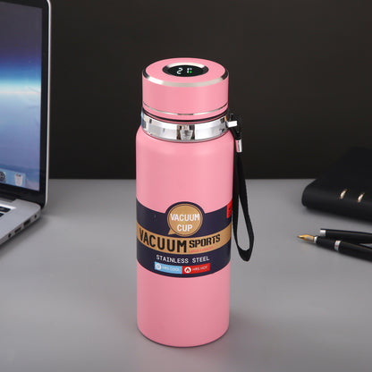 Taza aislada inteligente con pantalla de temperatura, acero inoxidable 304 
