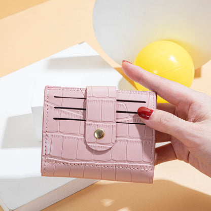 Buckle Multi-Card Small Card Bag Wallet