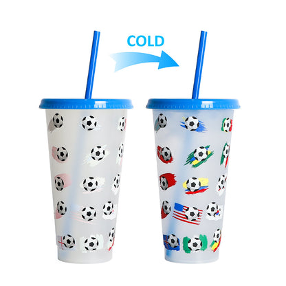 710Ml temperature-sensitive plastic color-changing cup