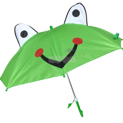 3D Shaped Kids Umbrella Beetle Frog Logo Ear Umbrella