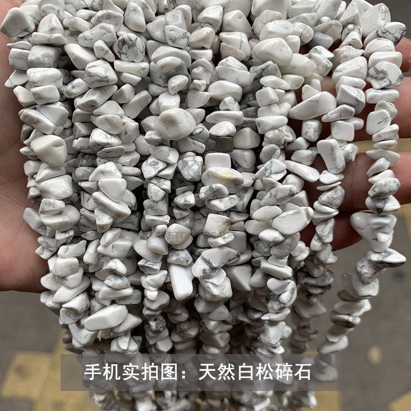 Gravel strip beads DIY accessories turquoise gravel