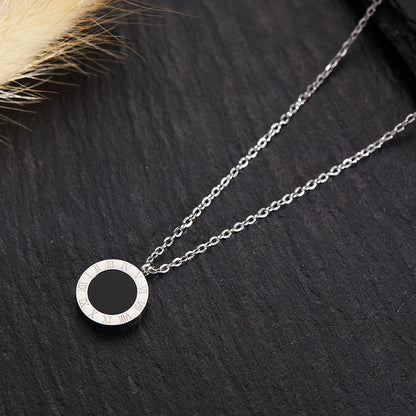 Silver Titanium Steel Necklace Strip