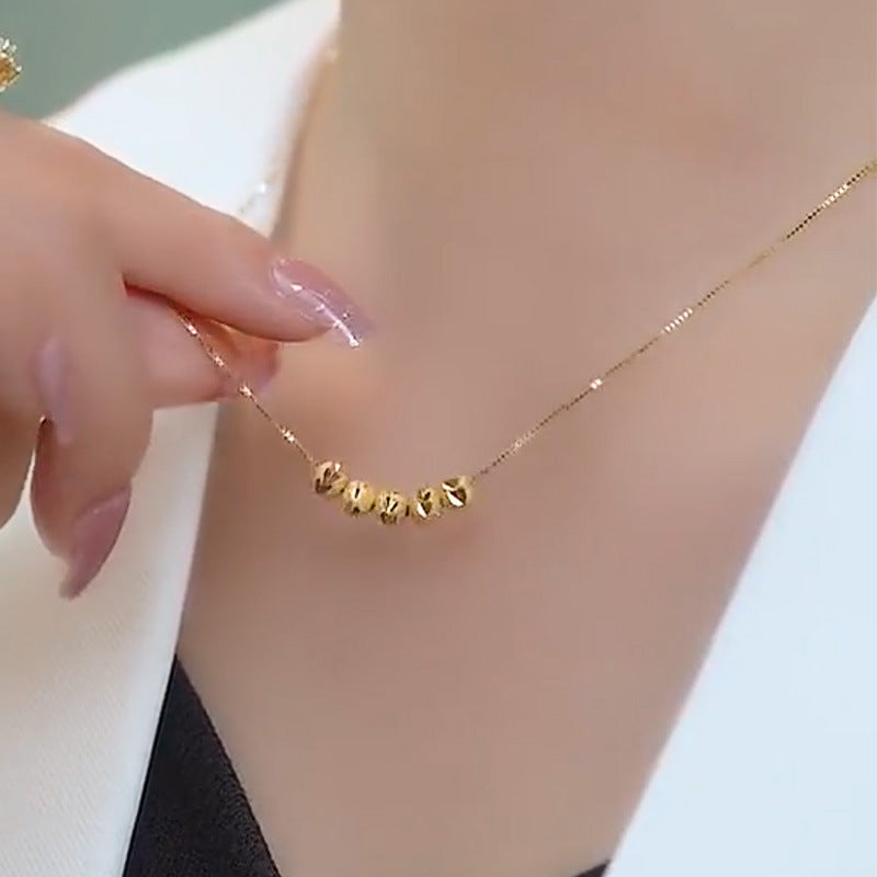 Women's Titanium Steel Wufu Pendant Necklace — Non-Fading Luxury Lock