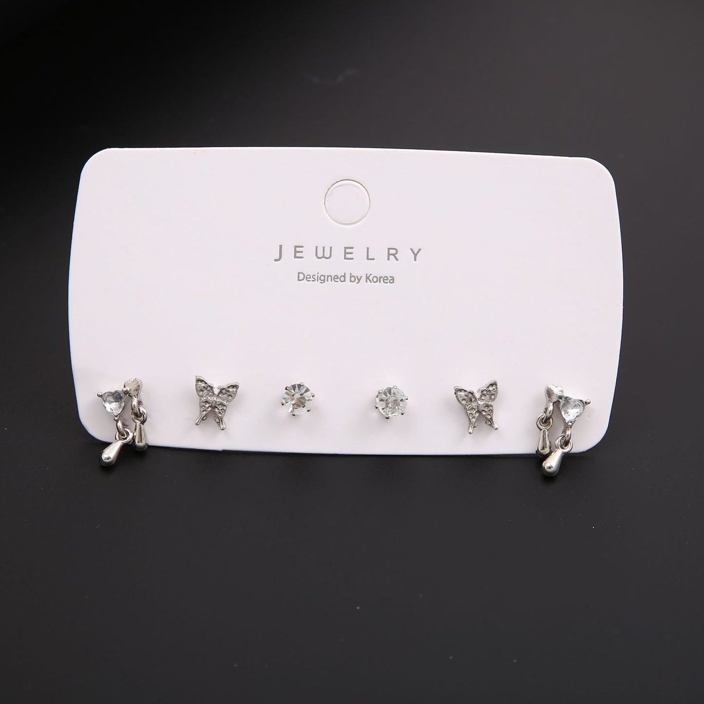 Liquid Butterfly Stud Earring Set