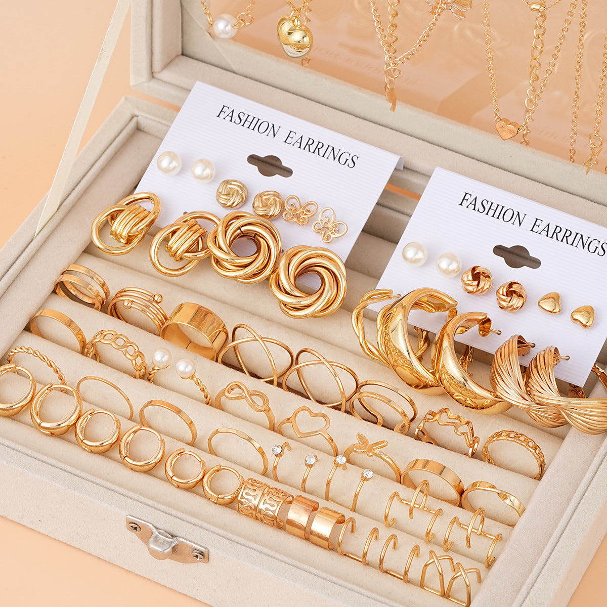 Geometric Butterfly Jewelry Set