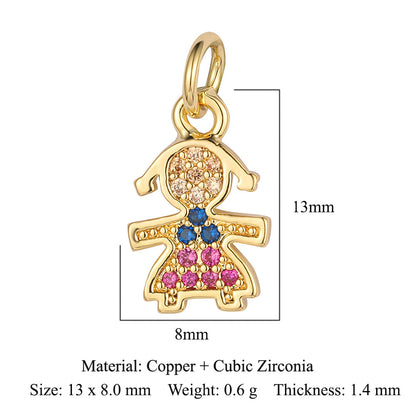 Virgin of the Cross Copper Zircon Pendant