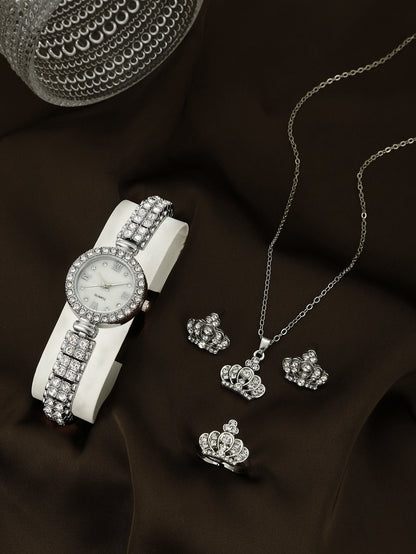 Alloy Quartz Watch Fashion Set