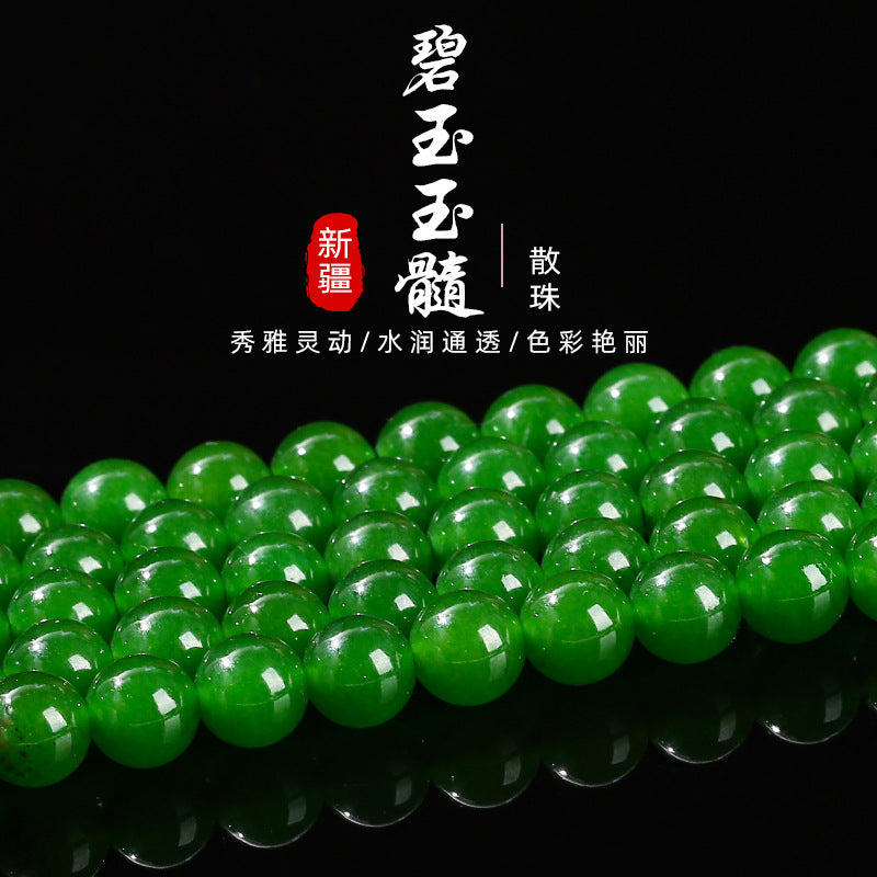 High quality imitation Hetian jasper chalcedony loose beads