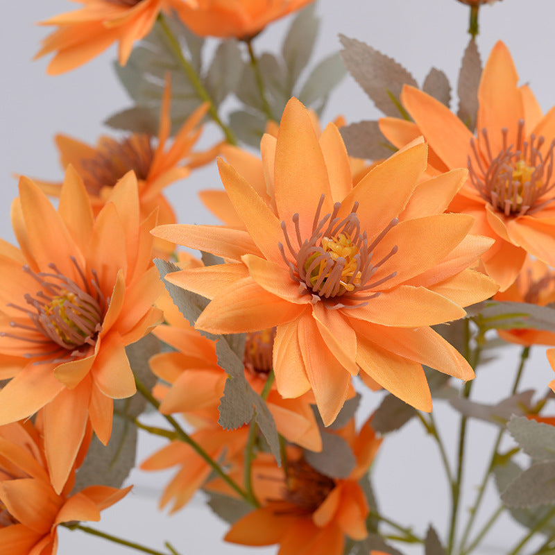 6 artificial aster flowers