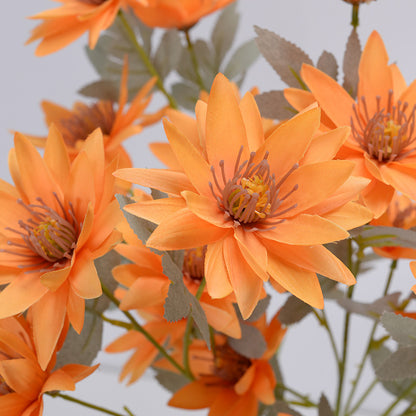 6 artificial aster flowers