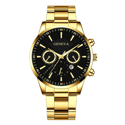 Calendar quartz watch for men