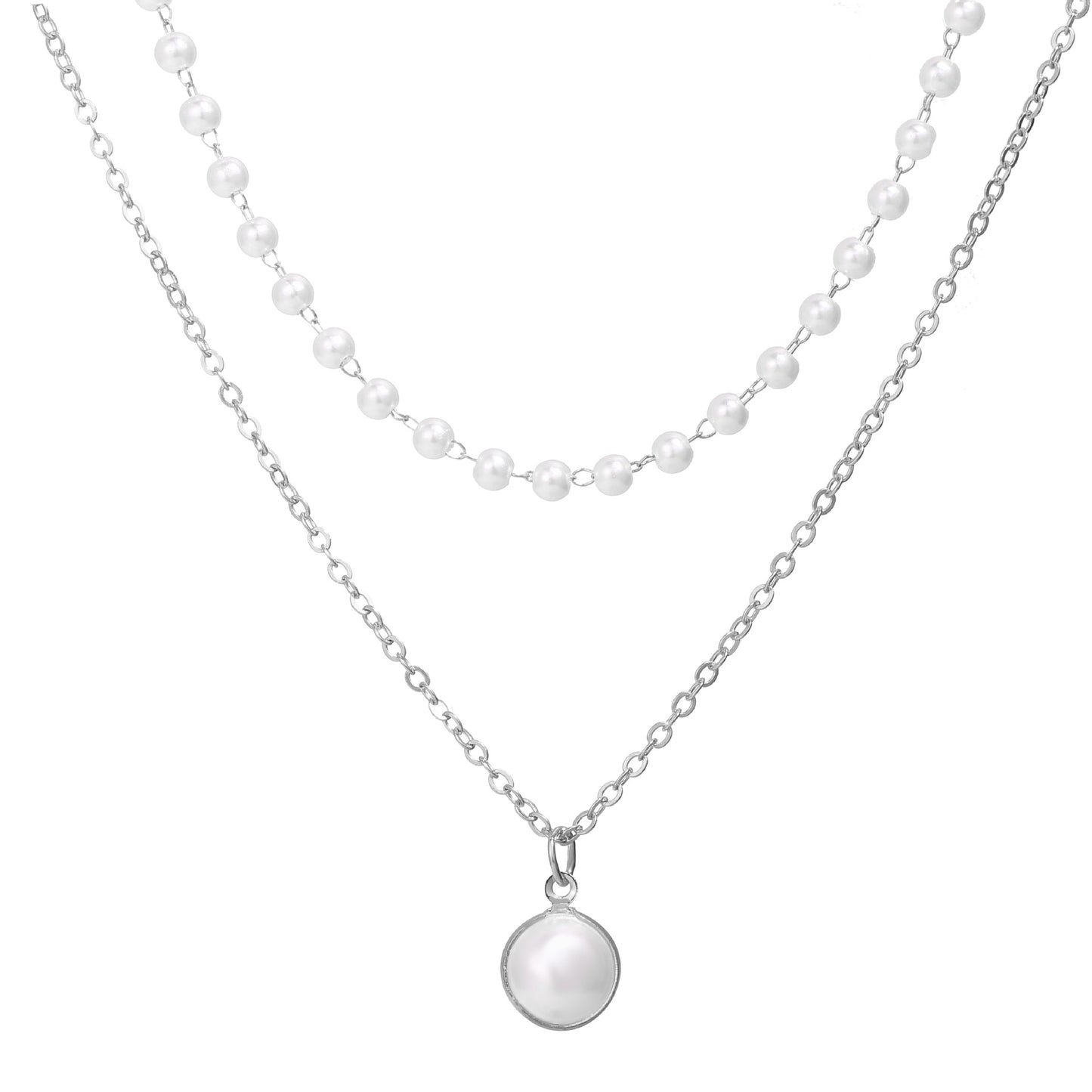 Double-Layer Faux Pearl Necklace