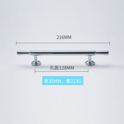 High-end solid brass handle silver plating