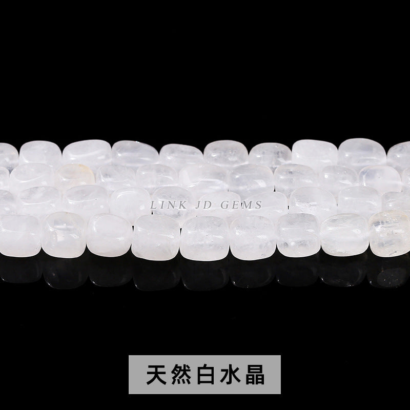 Cristal en polvo rectangular con cuentas moldeadas Cuentas sueltas cuadradas de cristal 