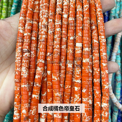 3 * 6Mm natural stone right angle disc loose beads