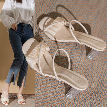 Summer transparent sandals women