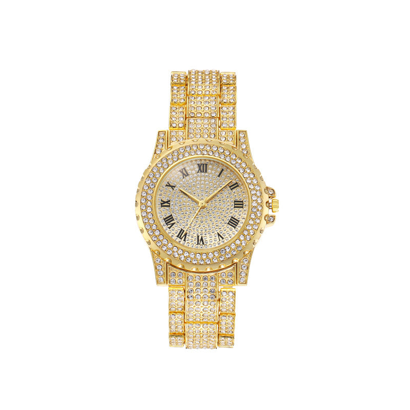 Reloj de mujer estilo coreano con diamantes de imitación 