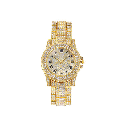 Reloj de mujer estilo coreano con diamantes de imitación 