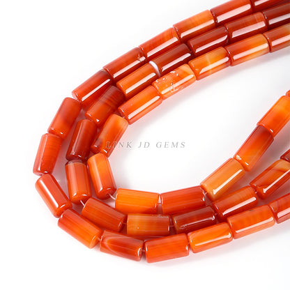 8 * 15Mm agate round tube beads
