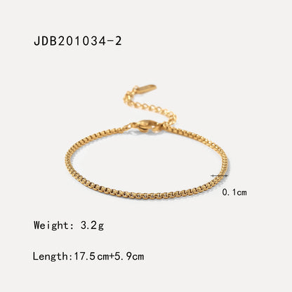 Green non-fading titanium steel bracelet