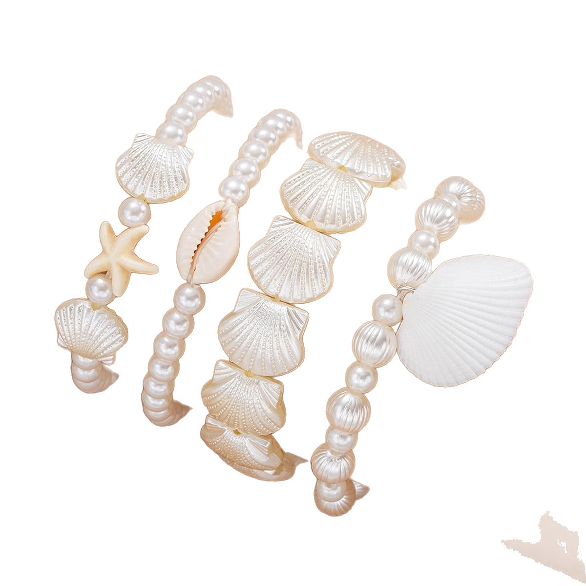 Bohemian Shell & Starfish Bracelet Set
