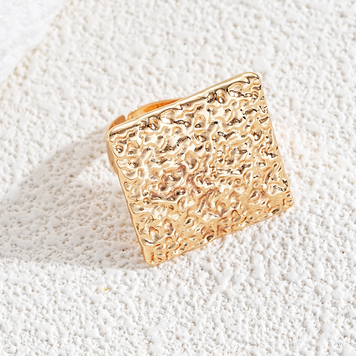 Geometric Metal Adjustable Ring