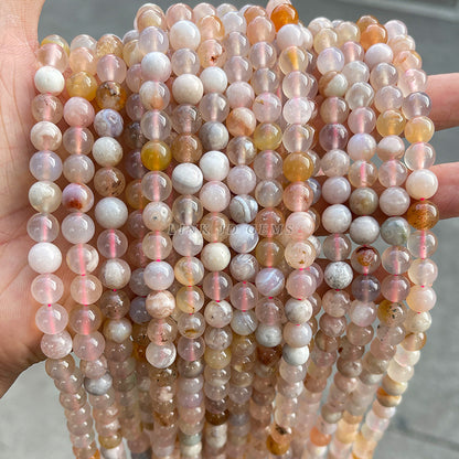 Cherry blossom agate loose beads wholesale