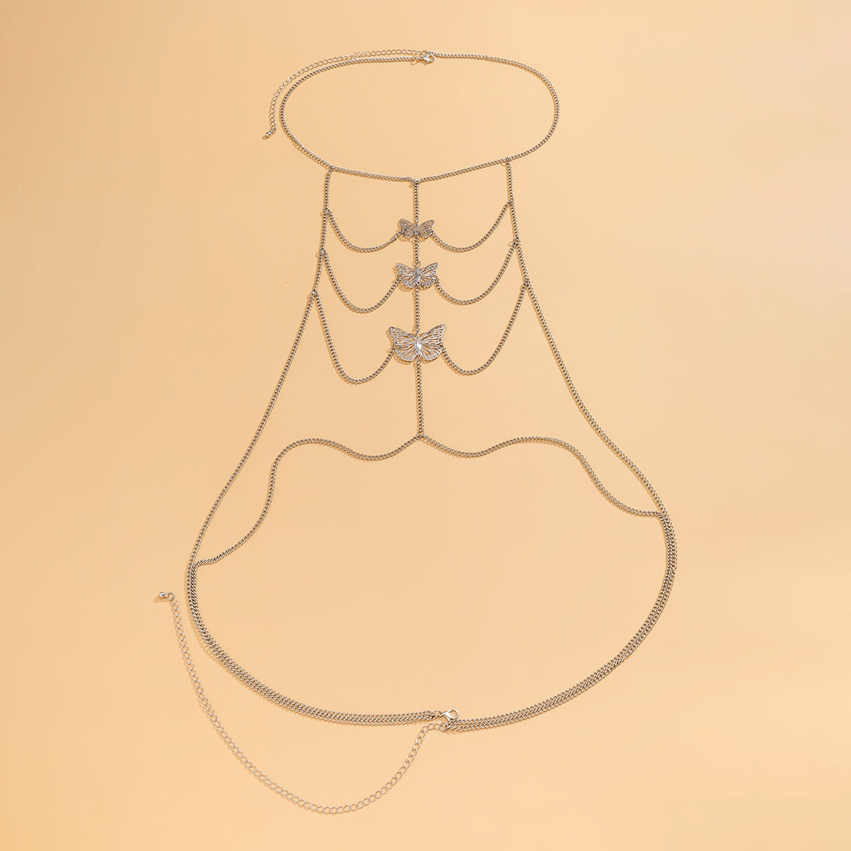 Butterfly Tassel Bikini Breast Chain Body Chain