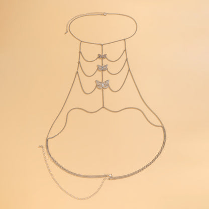 Butterfly Tassel Bikini Breast Chain Body Chain