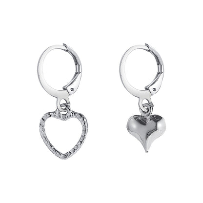 Pendientes asimétricos de estrella y luna de Shopee 